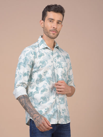 Green Printed Shirt