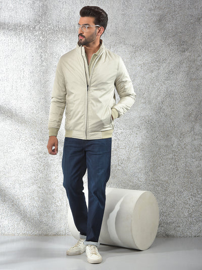 Flexible Beige Puffer Jacket