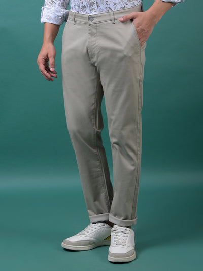 Grey Printed Trousers