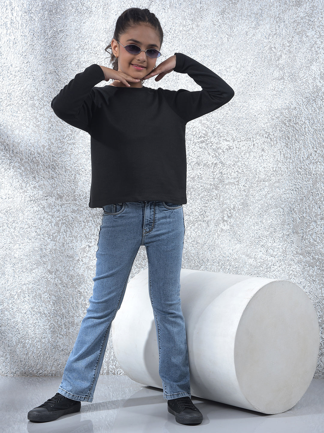 Sophisticated Black Knitted T-Shirt