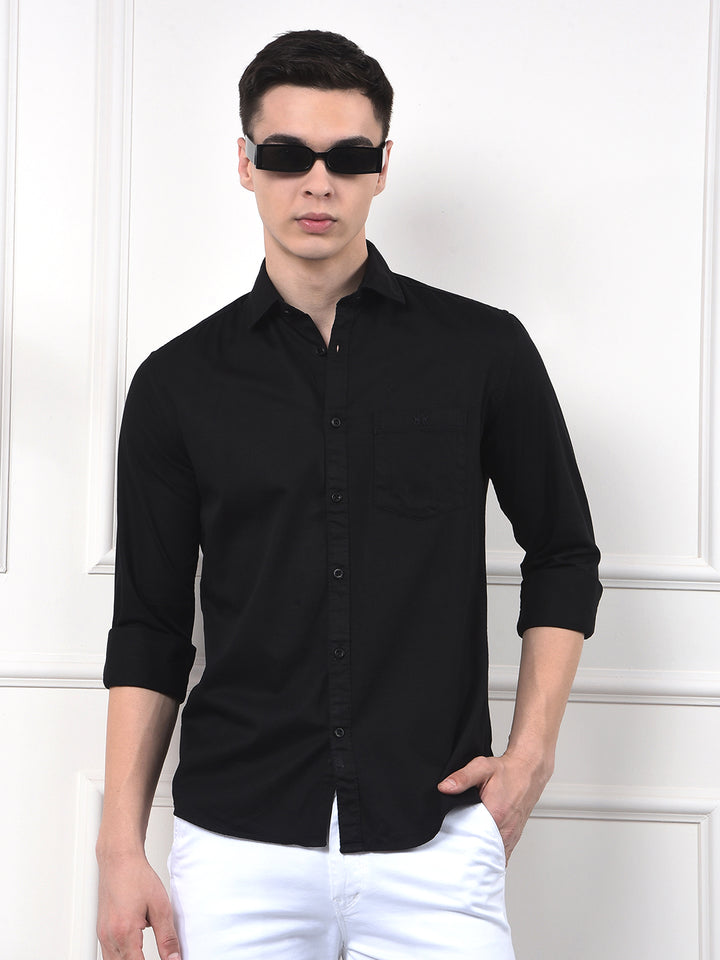 Shadow Black Formal Shirt