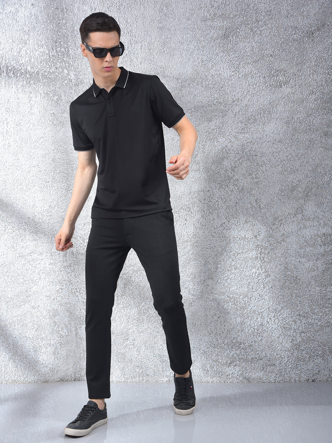 Swanky Black Polo Neck T-Shirt