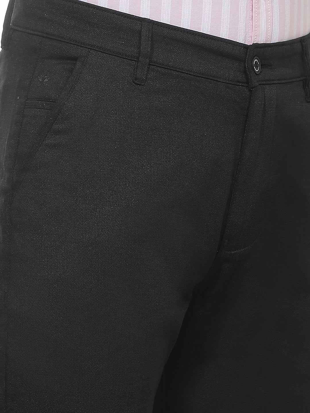 Classic Black Casual Trousers