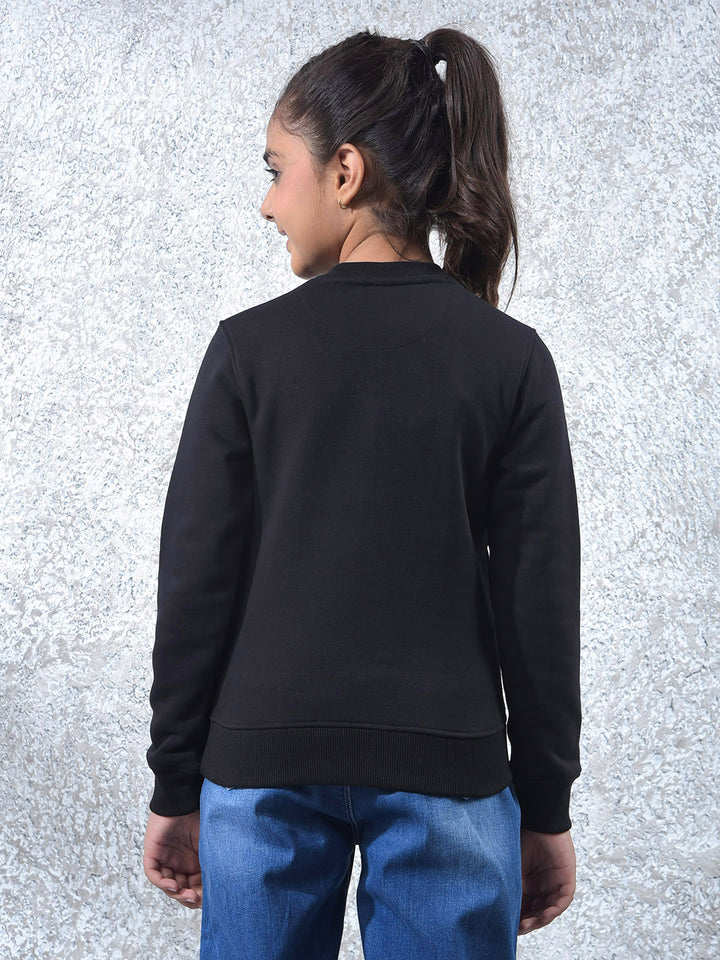 Ultra Soft Black Knitted Sweatshirt