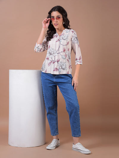 Blue 100% Cotton Baggy Jeans