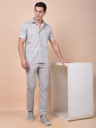 Iconic Grey Printed Shirt