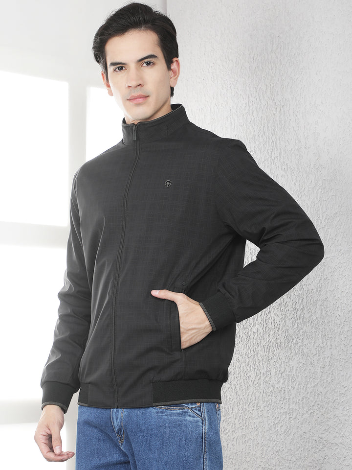 Relaxed Void Black Checked Jacket