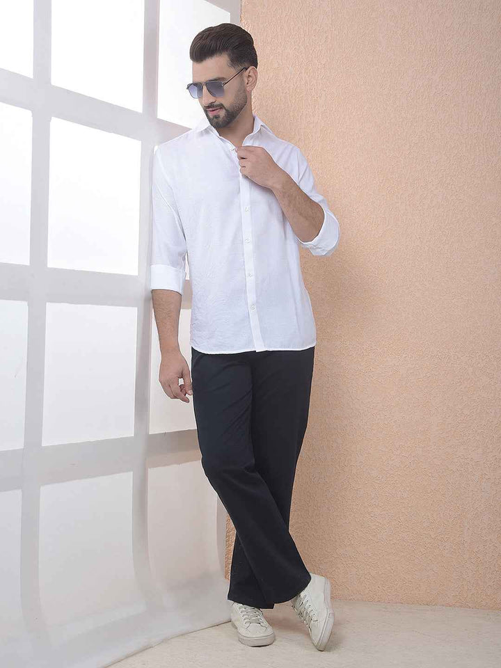 White Embroidered Shirt