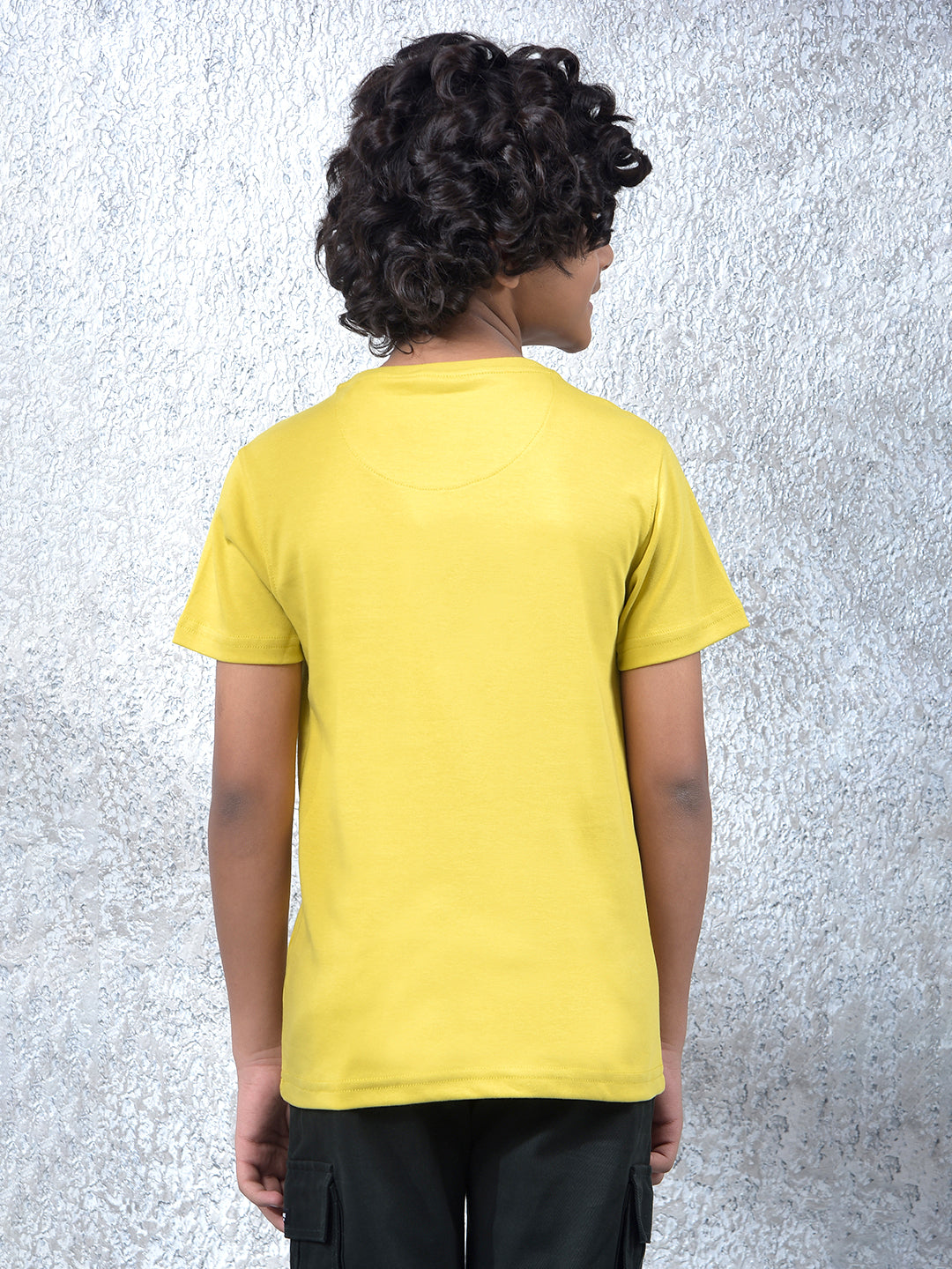 Mustard Embroidered T-Shirt