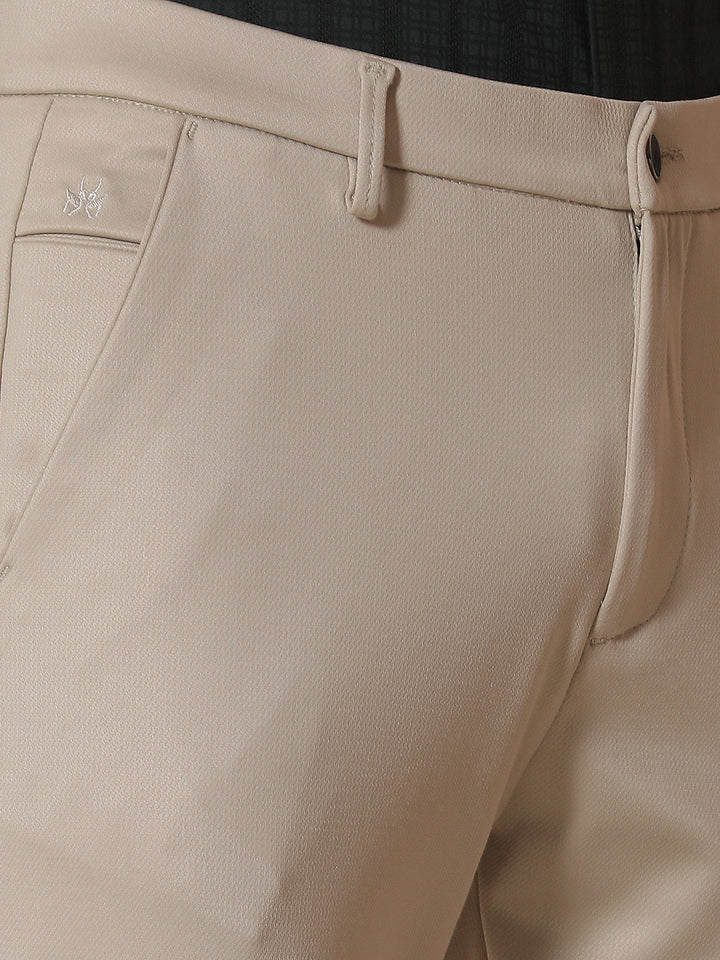 Chic Sand Beige Knitted Trousers