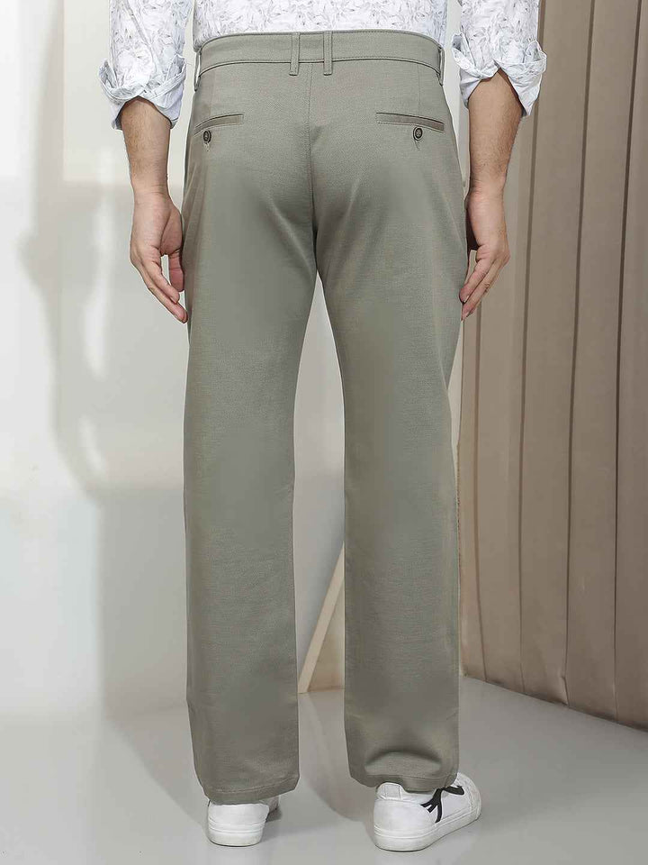 Olive Straight Trousers