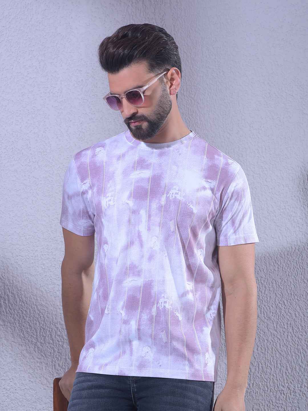 Purple Printed T-Shirt