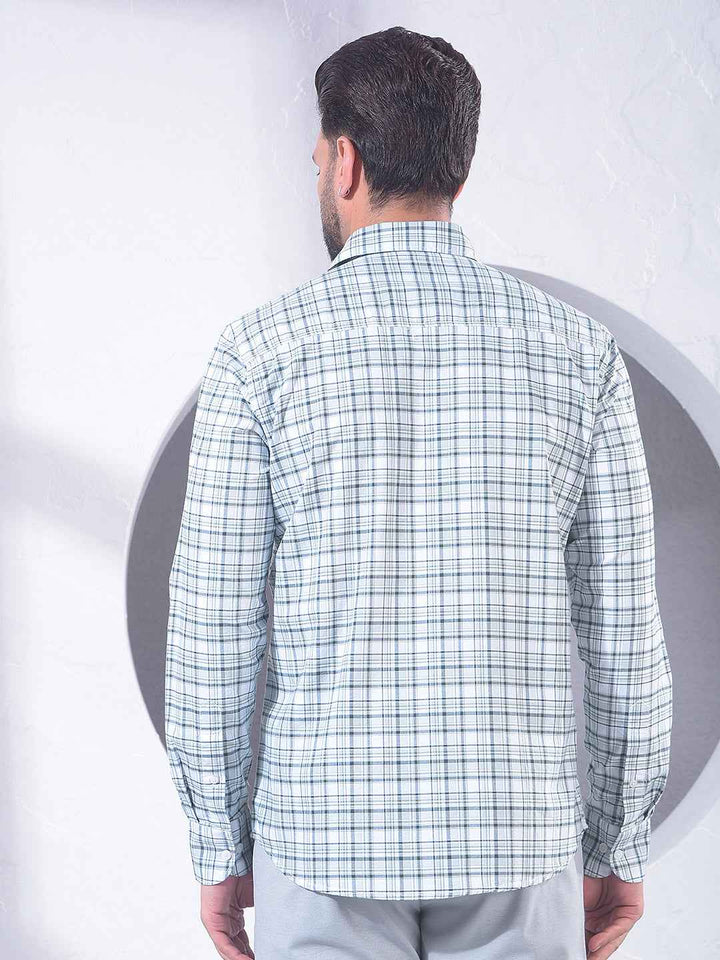Green Checked 100% Cotton Shirt