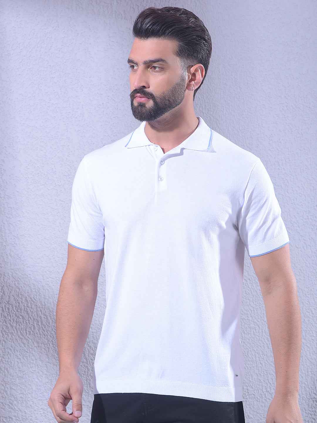 Elegant Cream Polo T-Shirt