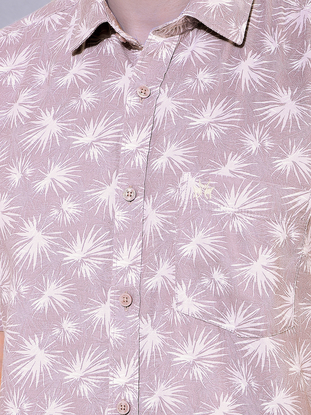 Bold Purple Printed Shirt