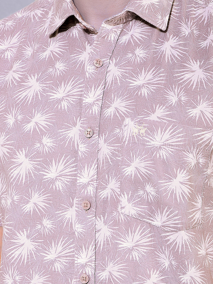 Bold Purple Printed Shirt