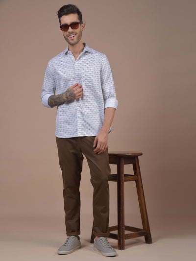 White Printed Shirt