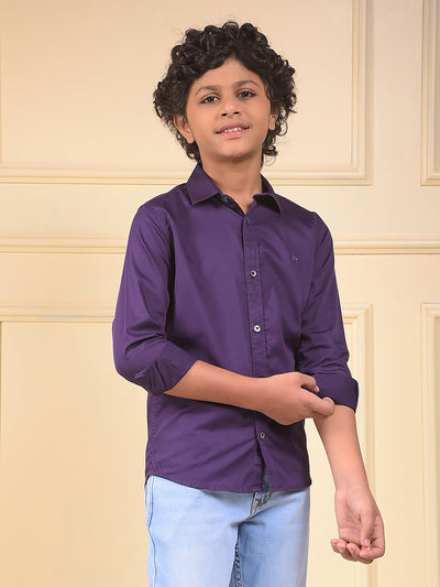 Purple 100% Cotton Shirt