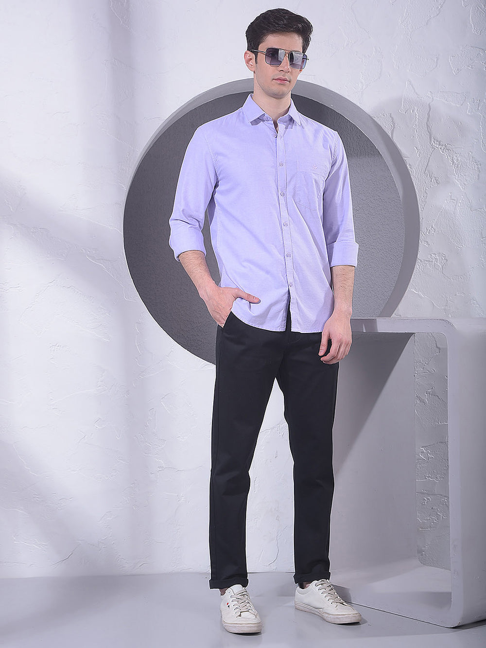 Purple 100% Cotton Shirt