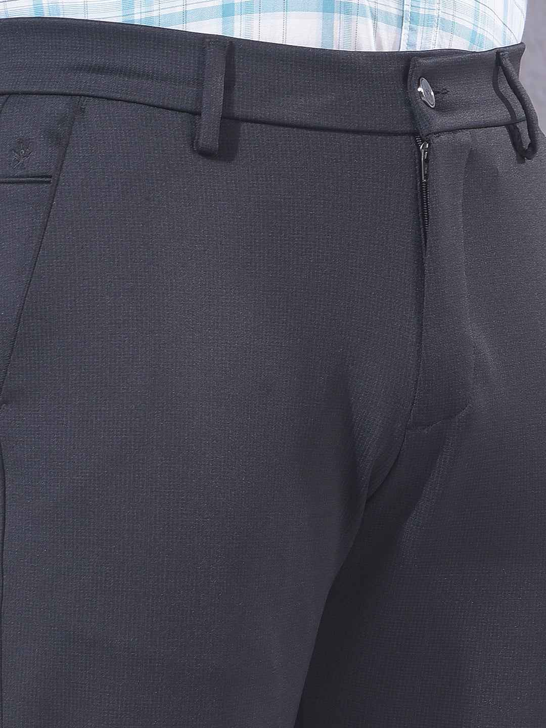 Black Contemporary Trousers