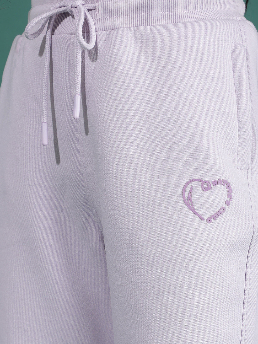 loud Heart Lilac Purple Joggers