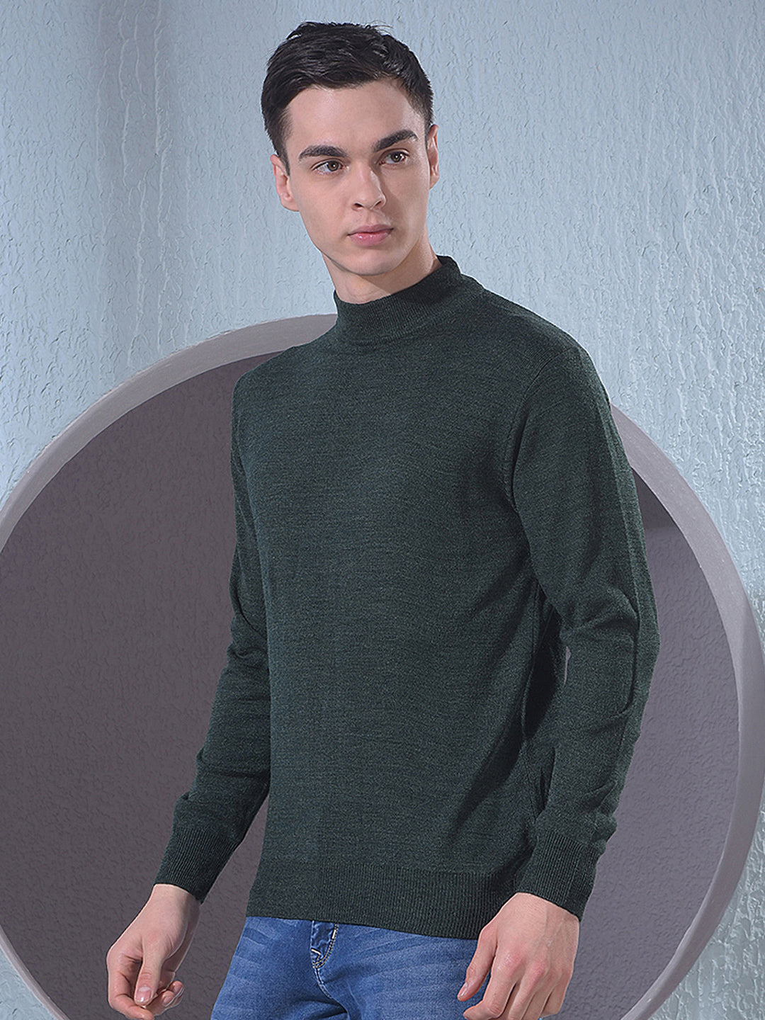 Navy Blue Sweater-Men Sweaters-Crimsoune Club