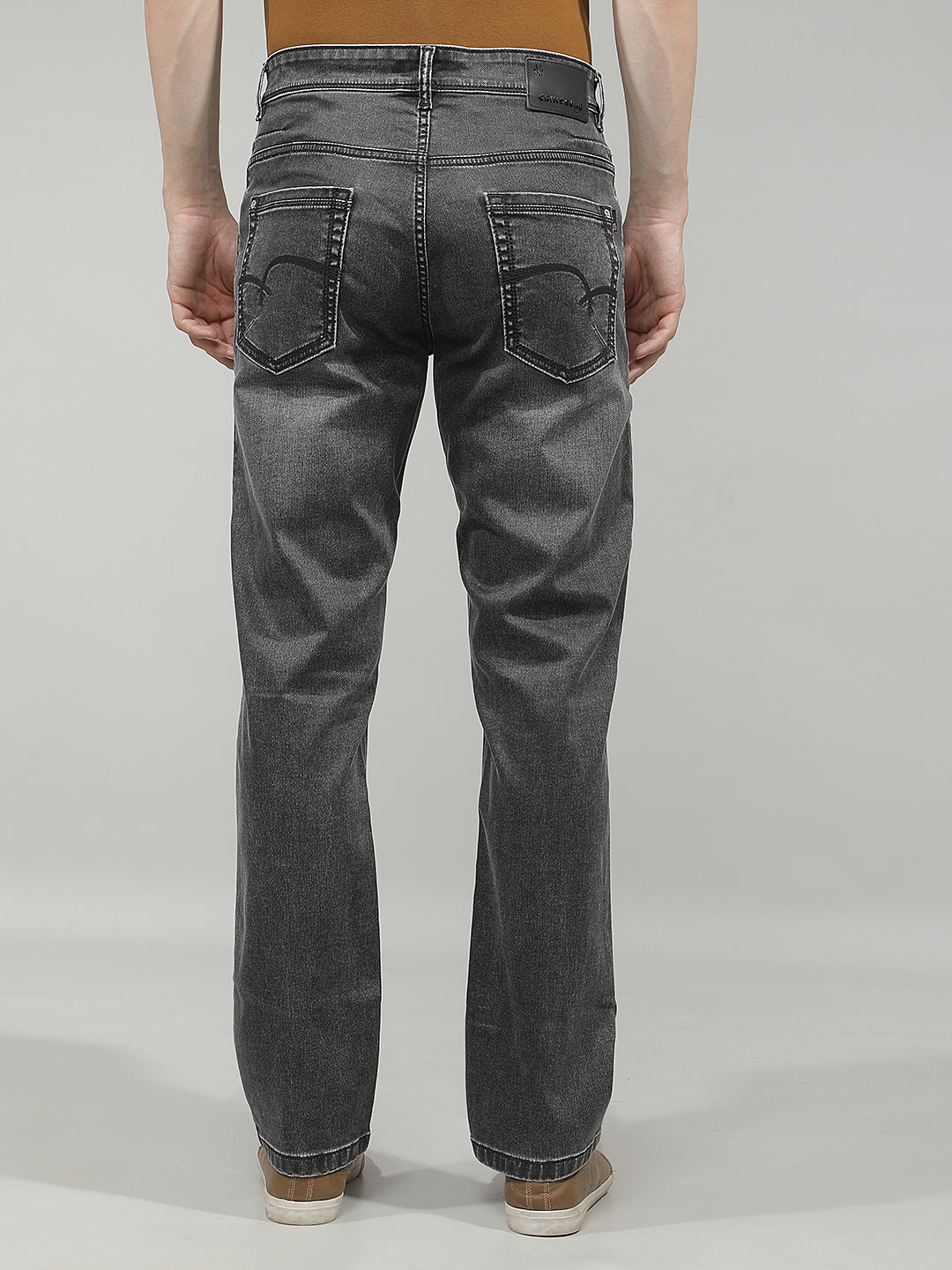 Refined Iron Grey Straight Jeans
