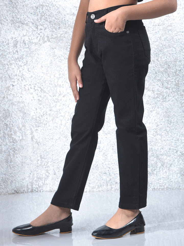 Effortless Black Straight Jeans