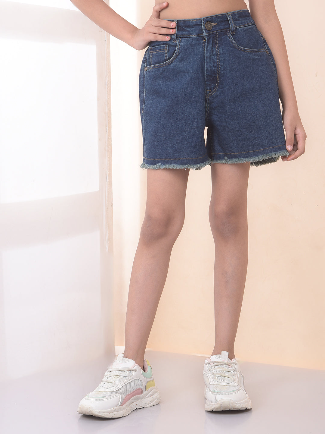 Luxe Blue Hot Pants