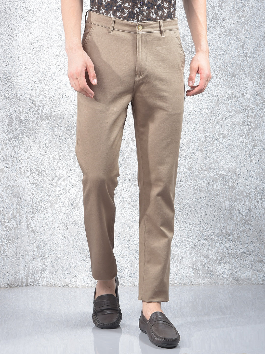 Modern Detailing Khaki Trousers