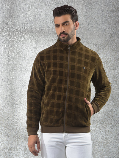 Green Jacquard Reversible Jacket