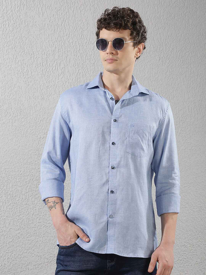 Linen Blue Shirt