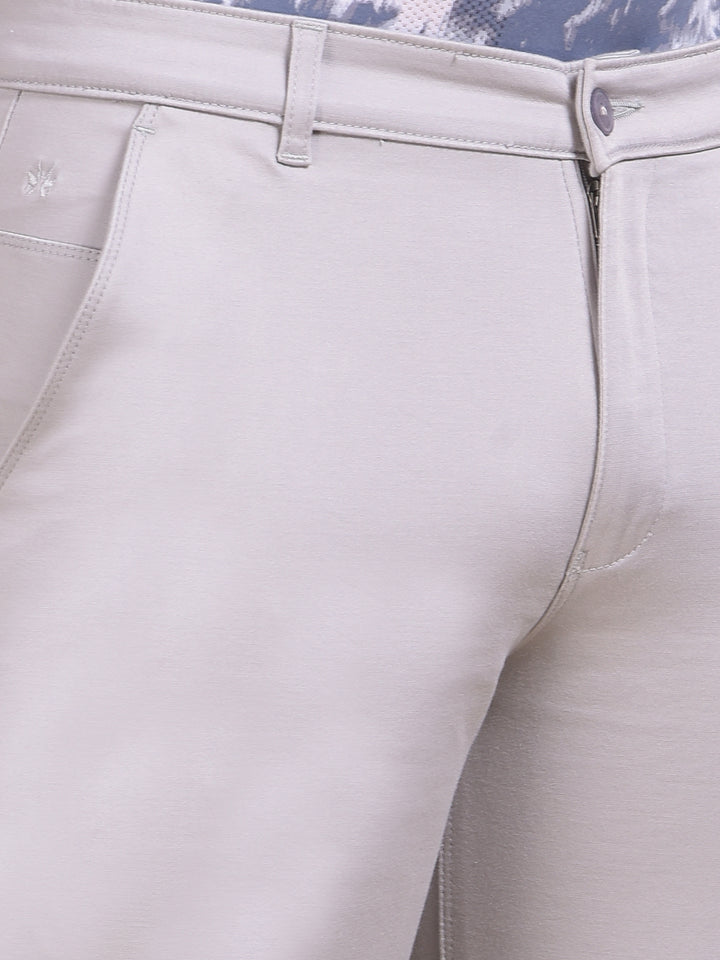 Grey Straight Trousers