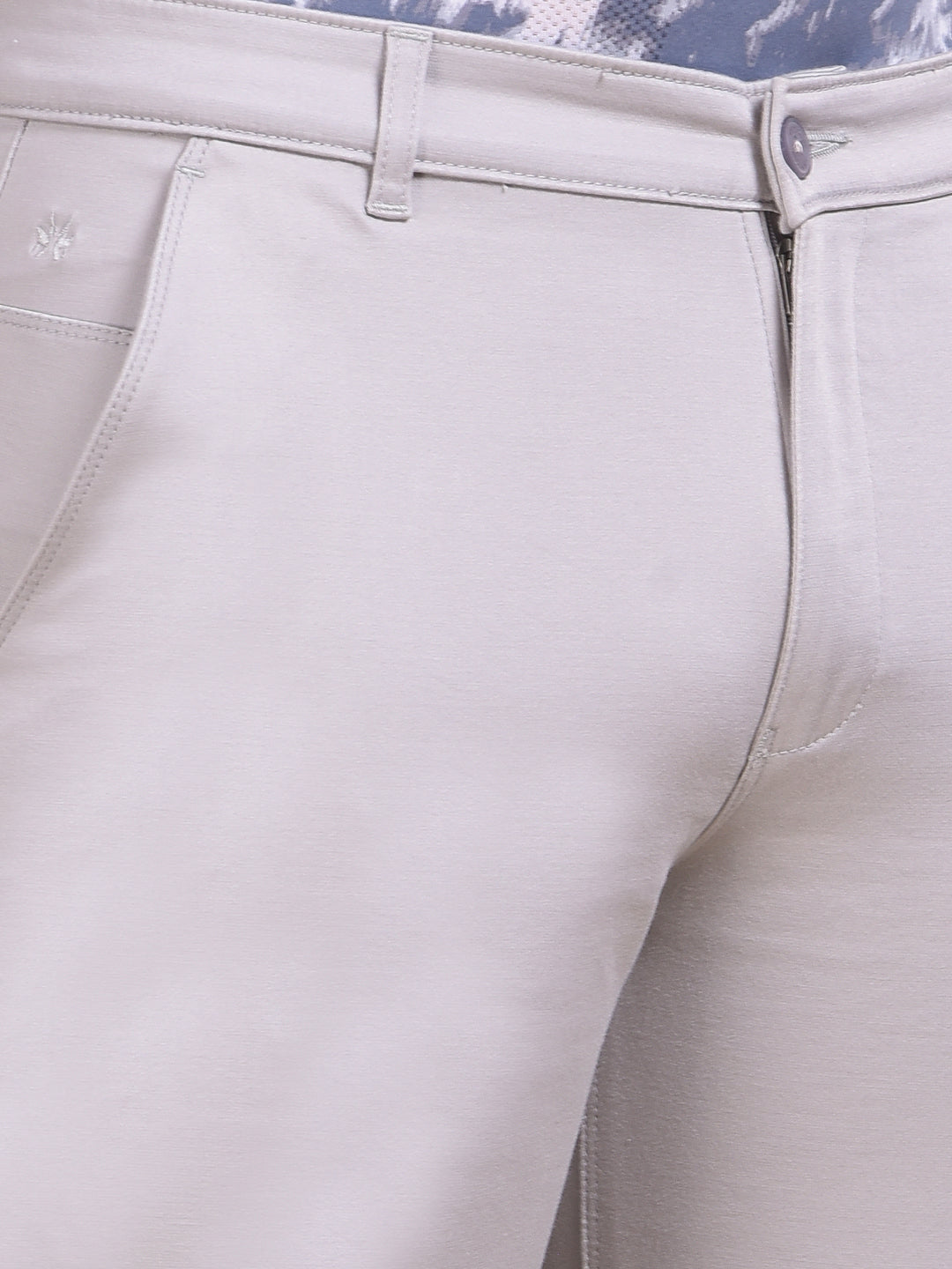 Grey Straight Trousers