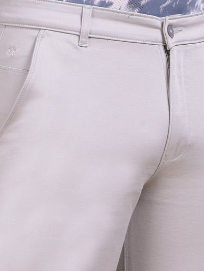 Grey Straight Trousers