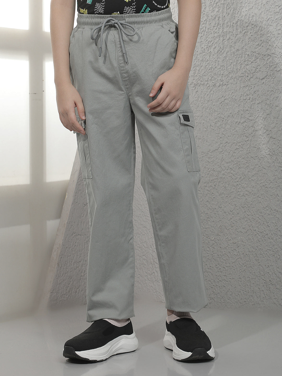 Classic Smoke Grey Cargo Trackpants