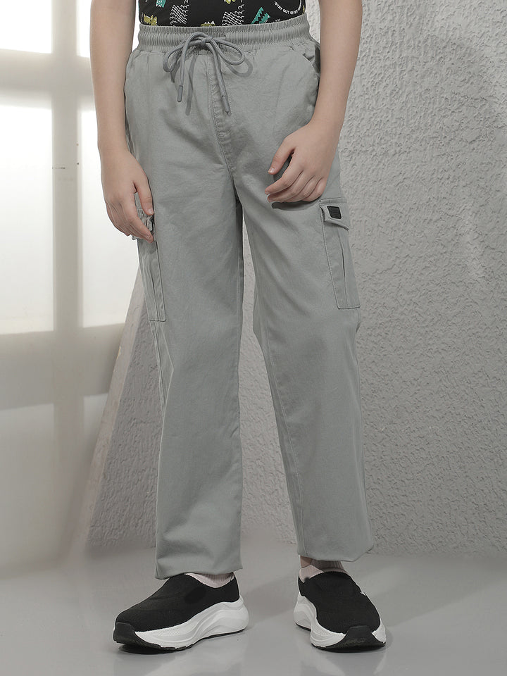 Classic Smoke Grey Cargo Trackpants