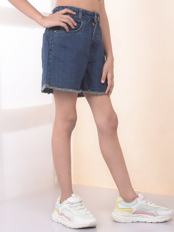 Luxe Blue Hot Pants