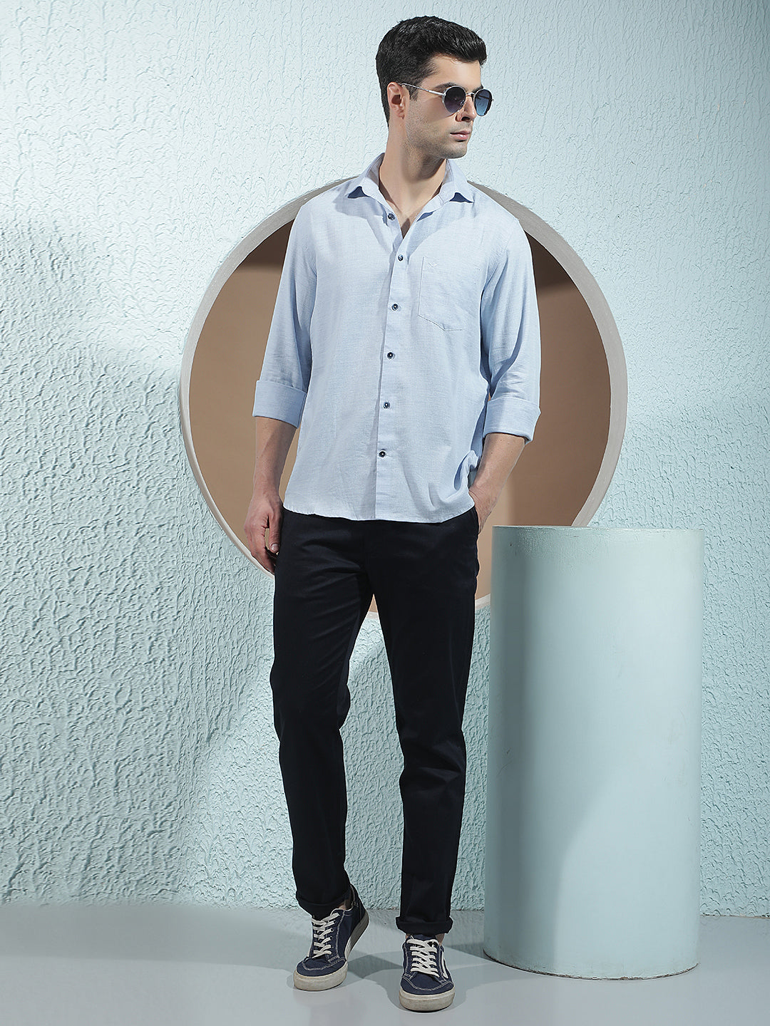 Sleek Royal Navy Navy Blue Trousers