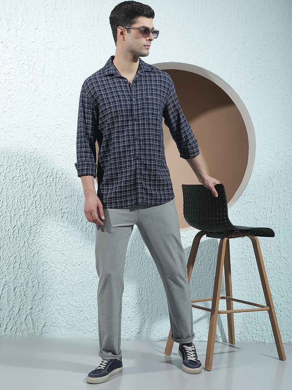 Grey Smart Style Trousers