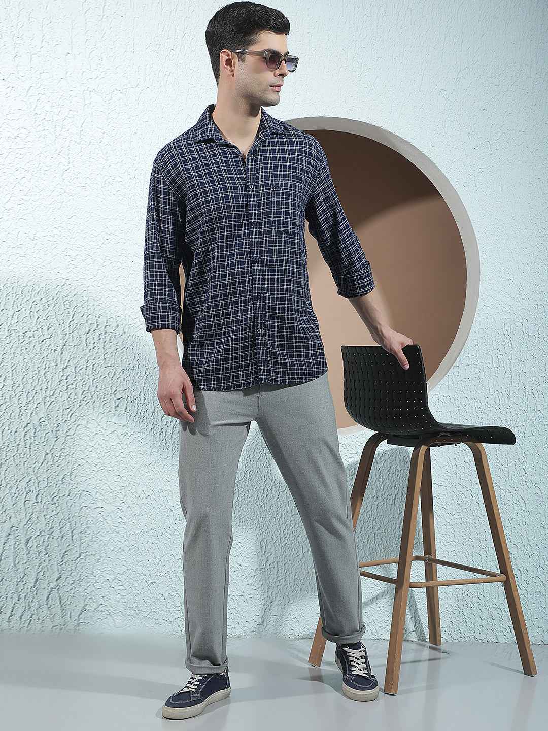 Grey Smart Style Trousers