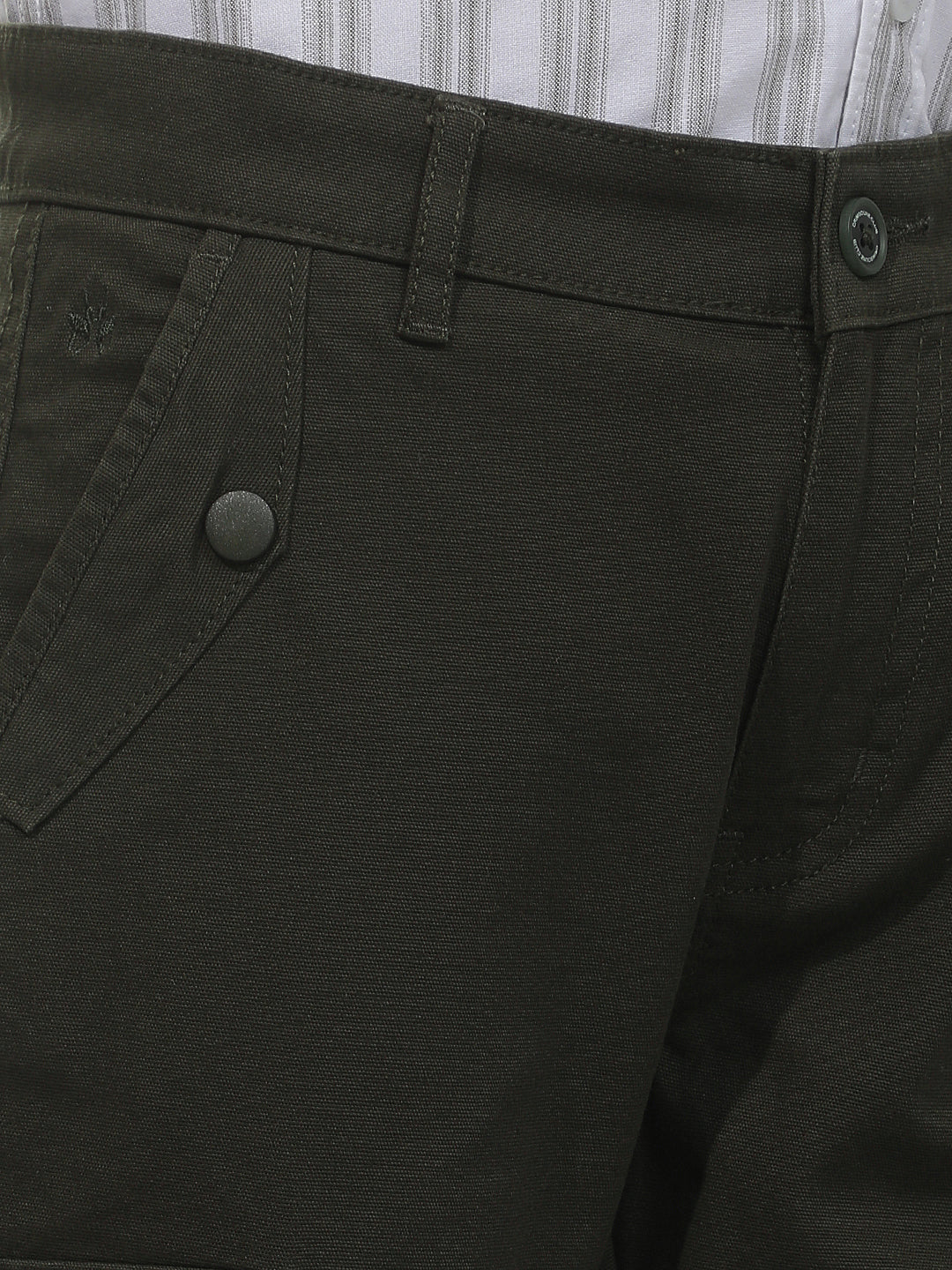 Tailored Deep Olive Cargo Trousers