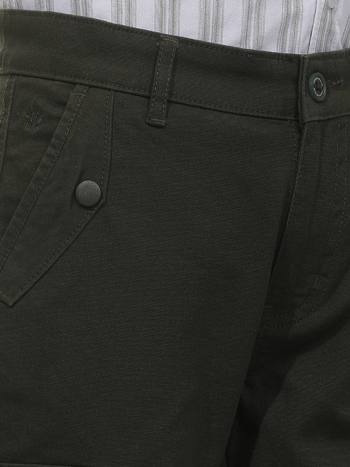 Tailored Deep Olive Cargo Trousers