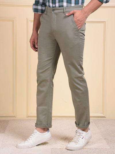 Chic Green Straight Trousers