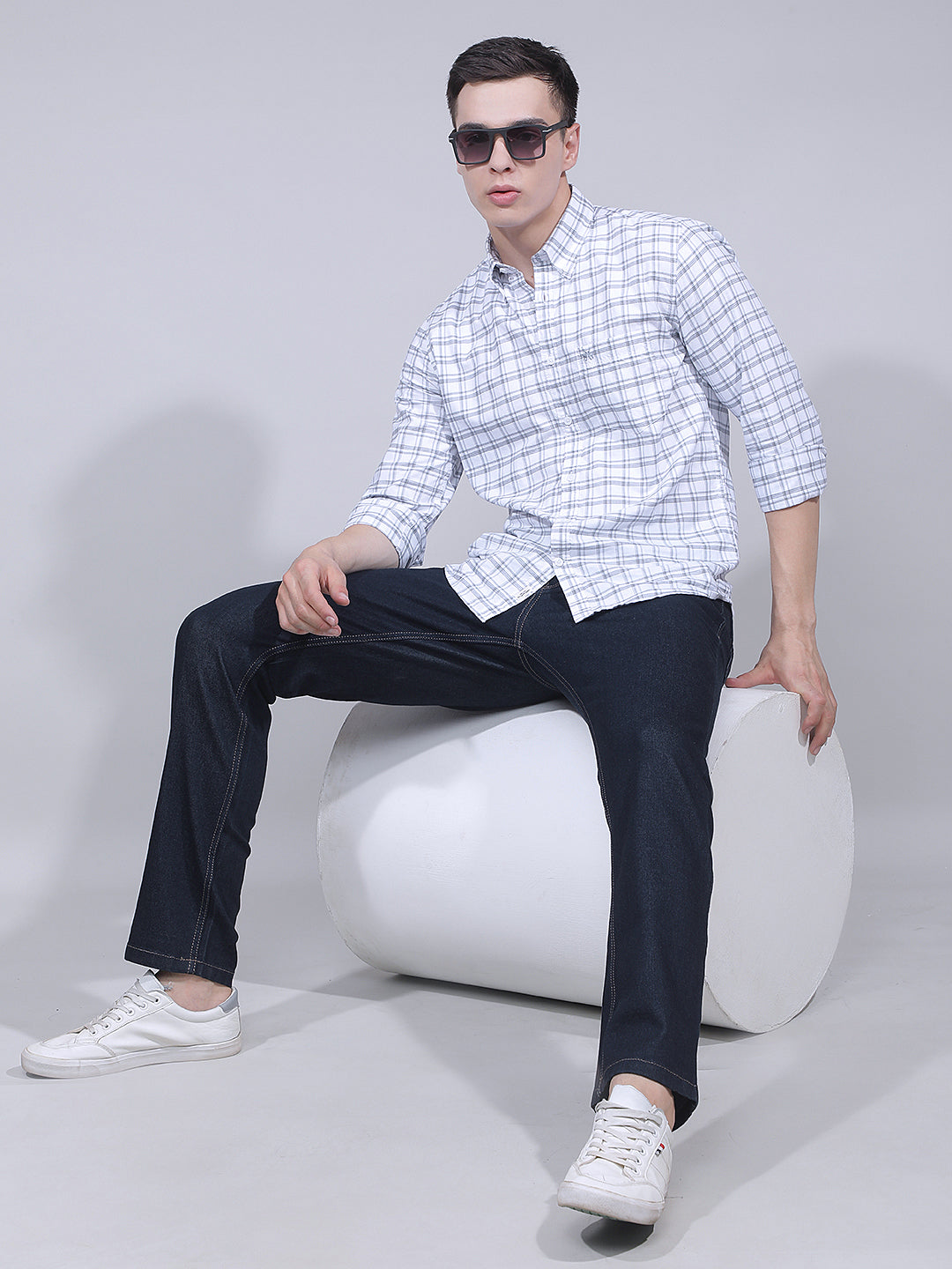 Electric Indigo Blue Jeans