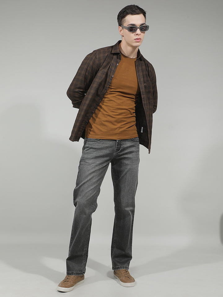 Refined Iron Grey Straight Jeans