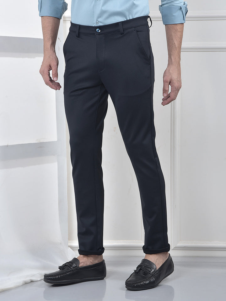 Trendy Navy Blue Trousers