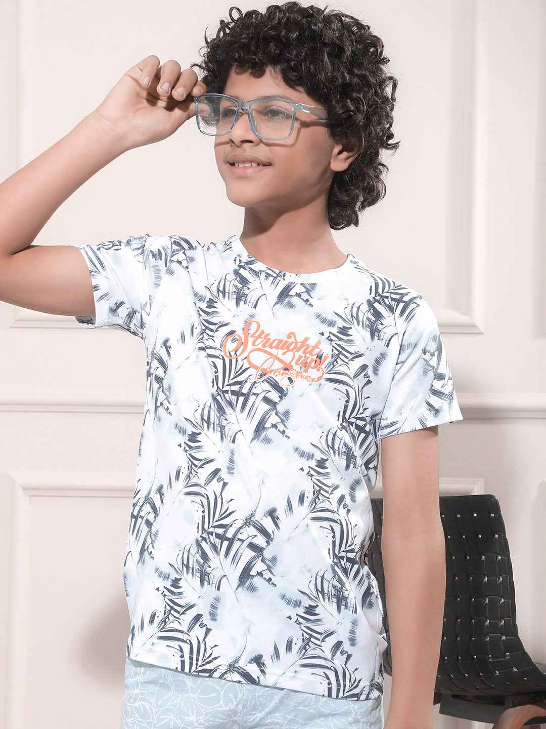 Blue Graphic Print T-Shirt