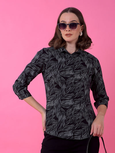 Black Printed Shirt