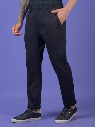 Black Printed Trousers